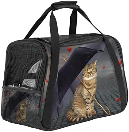 Kisállat Szállító Vicces Macskák Esernyő Szíve Puha Oldalú Pet Travel Fuvarozók számára a Macskák,Kutyák,