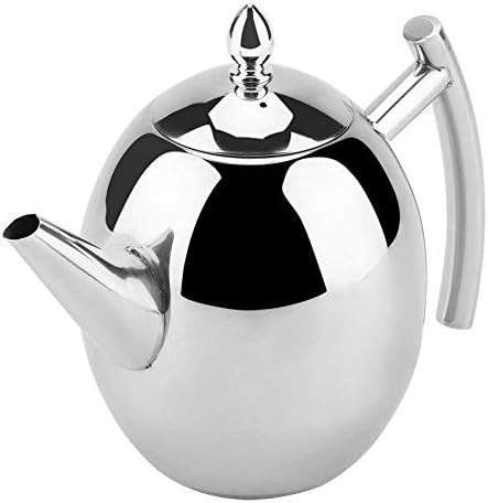 Rozsdamentes Acél teáskannában, 1/1.5 Liter Teáskanna kávéfőző Tea Kanna Kivehető Insufer a Laza Teát(1500ML)