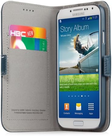 GGMM bőrtok Samsung Galaxy S4 Folio -S4 Kék SX02303