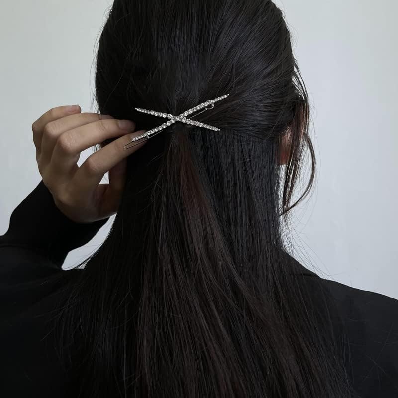 haj klipek hajcsat, a nők 4 Minták Fényes Teljes Strassz Tassel hajcsat Pin a Nők Bijoux Kristály Haj