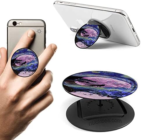 Van Gogh Csillagos Farkas Hold Éjszakai Telefon Markolat Mobil Állvány illik iPhone Samsung Galaxy s Több