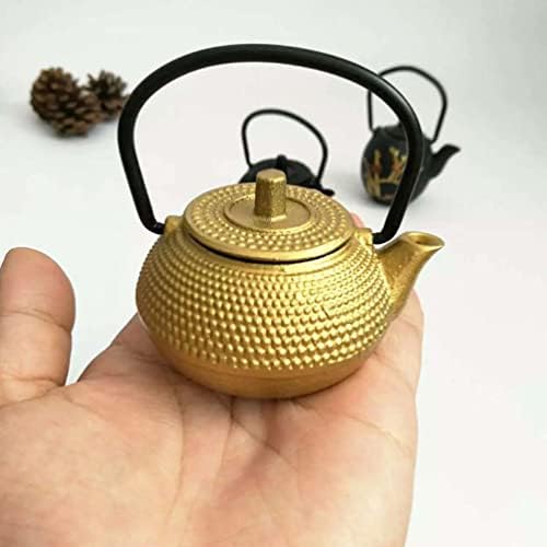 Cabilock Üveg Teáskanna Mini Teáskannát, a Fogantyú Régi öntöttvas Vízforraló Fém Kínai Tea Pet Teás Kanna