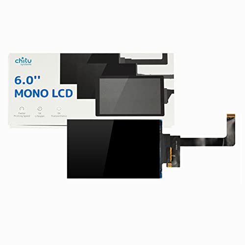 6.08 Hüvelyk Mono LCD-Képernyő Kompatibilis Anycubic Foton Mono/Mono SE, 2K Fény Gyógyító Monokróm Kijelző
