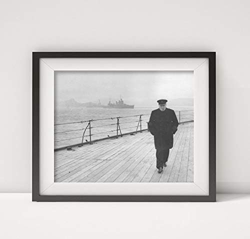 VÉGTELEN FÉNYKÉPEK 1941 Fotó: A Miniszterelnök Vissza Utazás Az Atlanti-óceánon, Winston Churchill