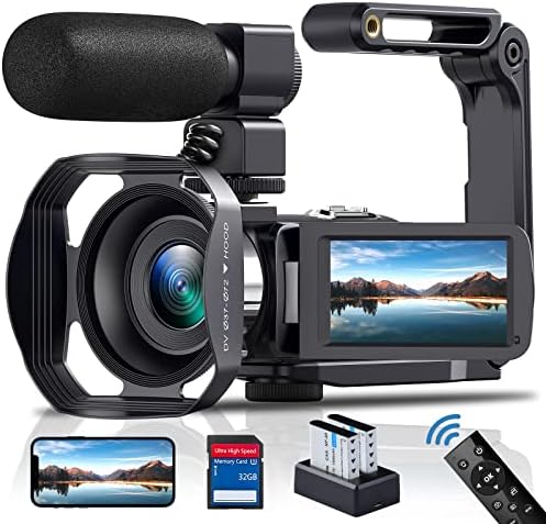 SEREE TECH 4K videokamera Videokamera 60FPS 48MP18X Digitális Fényképezőgép a YouTube-3.0 Flip érintőképernyő