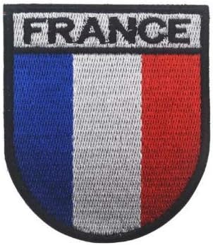Franciaország Zászló Hímzés, Javítás Katonai Taktikai Morál Javítás Jelvény Jelkép Applied Horog Foltok