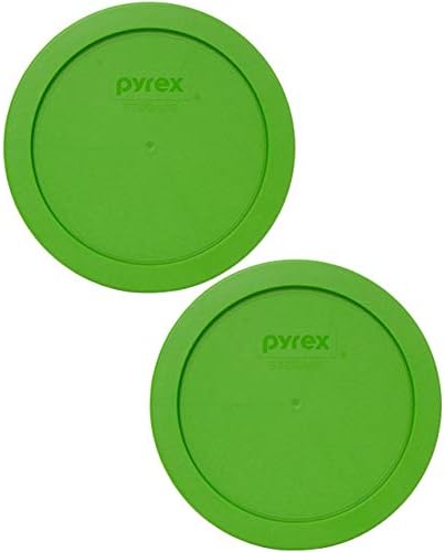 Pyrex 7201-PC Gyep Zöld Kerek Műanyag Élelmiszer-Tároló Csere Fedél, Made in USA - 2 Pack