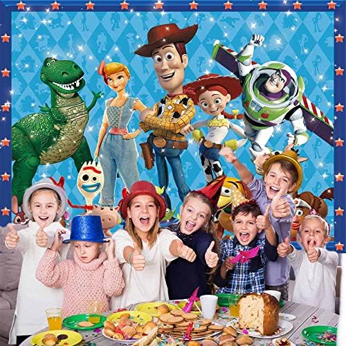 MISSCO Toy Story Hátteret, Születésnapi Party Kellékek Zászló Dekoráció, Baba Zuhany Babyshower Fotózás,