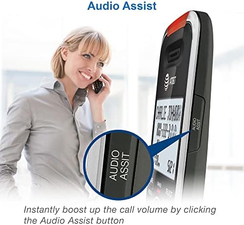 Az AT&T BL102-2 DECT 6.0 2-Készülék Vezeték nélküli Telefon Haza, Üzenetrögzítő, hívásletiltás, Hívófél-AZONOSÍTÓ