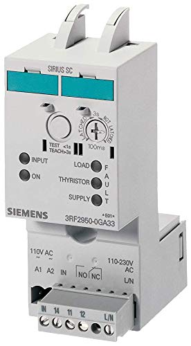 Siemens 3RS17 22-2ET00 Egyedi Interfész Átalakító Passzív Cage Clamp Terminálok 12,5 mm Szélesség 2 Csatorna