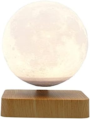 Éjszakai Fény Világítás Kreatív Mágneses Levitáció 3D Nyomtatás Hold Éjjeli Lámpa Dekoráció Felfüggesztett