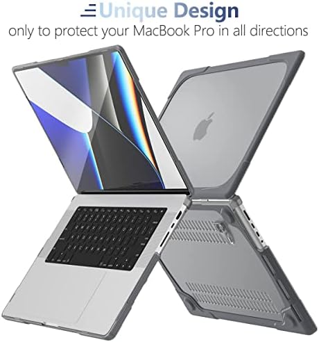 MEEgoodo MacBook Pro 14 hüvelyk Esetben 2023 2022 2021 Új A2779 A2442 M2 M1 Pro/Max, nagy teherbírású