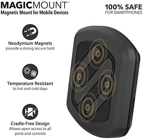 Scosche MAGRKXLI MagicMount Telefon Csere Tányér Készlet Fekete - XL & MAGKIT MagicMount Mágneses Autós