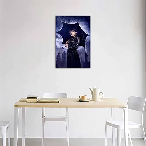 RONTIMOO Wednesday Addams Plakát, TV-Sorozat, szerda Vászon Wall Art Modern Otthon Hálószoba, Nappali