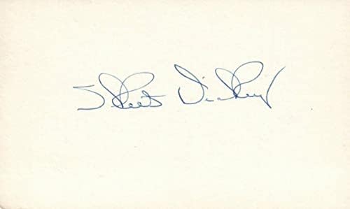 Skeets Dickie, 1935-Ben a Boston Red Sox Baseball Aláírt 3x5 Index Kártya Elhunyt 1976 - MLB Vágott Aláírás