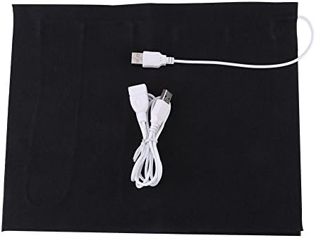 Kadimendium 5V-os USB-Elektromos Ruhával Fűtés Pad Mosható Szénszálas Fűtés Pad, 1,5 méteres USB Kábel