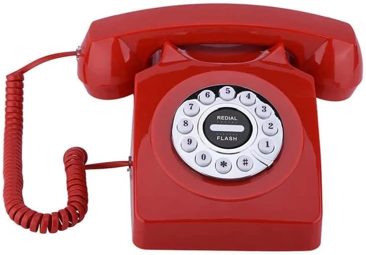 ZLXDP Vintage Retro Telefon Európai Stílusú Régi Telefon Asztali Vezetékes Vezetékes Vezetékes Otthoni