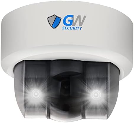 GW Biztonsági Super HD 5MP 1920P Kültéri/Beltéri Spotlámpa Színes éjjellátó PoE IP Mikrofon 2.8 mm-es