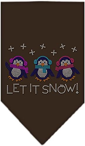Délibáb Pet Termékek Let it Snow Pingvinek Strasszos Nyakpánt, Nagy, Fehér