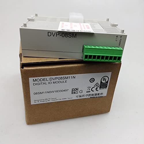 DVP08SM11N Terjeszkedés Digitális IO Modul Bemeneti 8DI 24VDC Teljesen Bevizsgált Új Box 1 Év Garancia