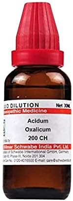 Dr. Willmar a Csomag India Acidum Oxalicum Hígítási 200 CH Üveg 30 ml Hígító