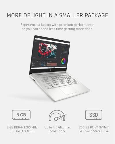 HP 14 Laptop, AMD Ryzen 5 5500U, 8 GB RAM, 256 GB-os SSD Tároló, 14 hüvelykes Full HD Kijelző, a Windows