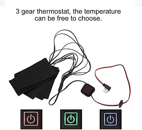 plplaaoo Elektromos melegítő párna, Meleg-Pad, USB, Fűtés Párna,Elektromos Fűtés Ruhával, Fűtés-Pad, USB
