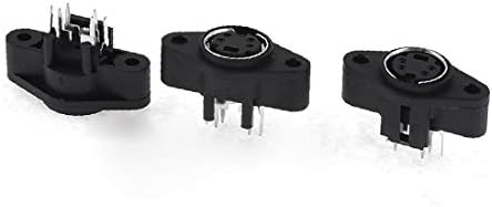 X-mosás ragályos 3 Db Mini DIN 4 Pin Női Jack S-video Csatlakozó Adapter Aljzat(Prese adattatrici per