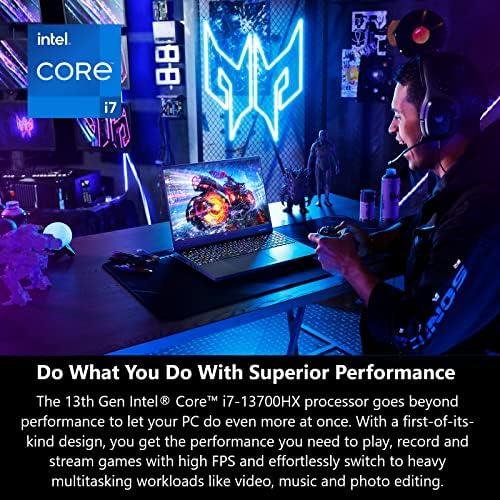 Acer Predator Helios 16 Laptop | 13 Generációs Intel Core i7-13700HX | NVIDIA GeForce RTX 4070 | 16 2560