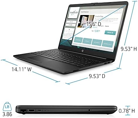HP Kiemelt 15 Laptop 15.6 Átlós FHD IPS Kijelző Intel Celeron N4020 Processzor, 4GB RAM, 128GB SSD, Intel