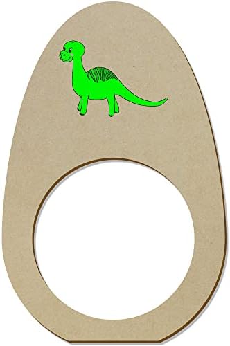 Azeeda 5 x 'Zöld Dinoszaurusz' Fa Szalvéta Gyűrű/Jogosultjai (NR00054346)