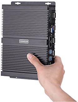 HUNSN ventilátor nélküli Ipari PC-n, Mini Számítógép Intel Core I5 3317U, Windows XP / 11 vagy Linux Ubuntu,