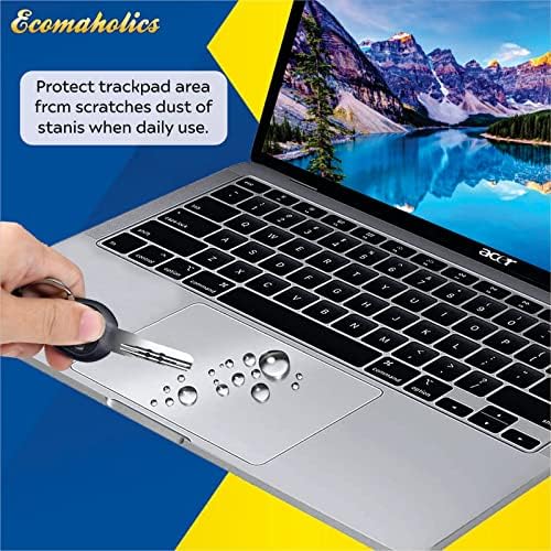 (2 Db) Ecomaholics Laptop Touch pad Védő Fedél Samsung Chromebook 4 Chrome OS 11.6 Inch, Átlátható, Nyomon