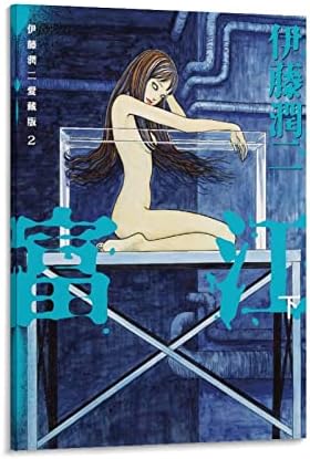 BISUE Junji Ito Tomie Horror Anime Poszter Thriller Klasszikus Esztétikai Poszter Díszítő Festés Vászon
