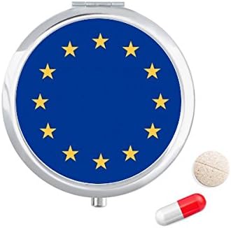 EU Nemzeti Zászló Európai Ország Tabletta Esetben Zsebében Gyógyszer Tároló Doboz, Tartály Adagoló