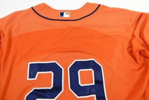 2013-19 Houston Astros 29 Játékban Használt Narancssárga Mez Névleges Eltávolított 46 DP25511 - Játék
