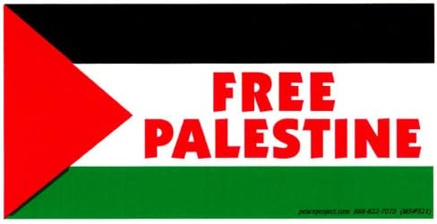 Béke Erőforrás Projekt Szabad Palesztina – Mágneses Matrica/Matrica, Mágnes (5.75 X 3)