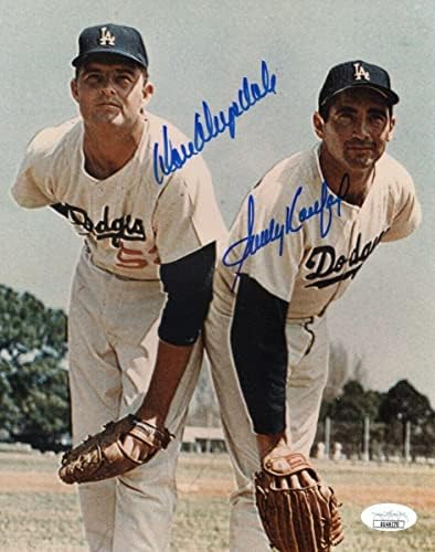 Sandy Koufax Ne Drysdale Kettős Aláírt Dedikált 8X10 Fotó Dodgers SZÖVETSÉG UU46170 - Dedikált MLB Fotók