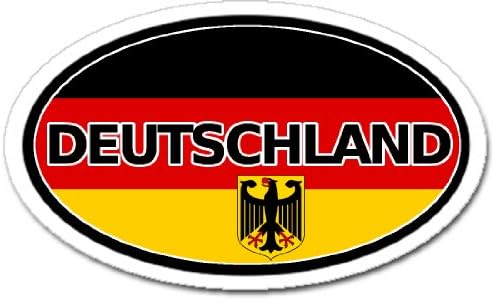 Németország Deutschland Zászló, Autó Matrica Ovális Matrica
