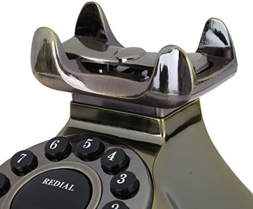 Retro Asztali Vezetékes Telefon, HD Minőségű Hívás Vintage, Vezetékes Telefon Bronz Otthoni Irodai Dekoráció