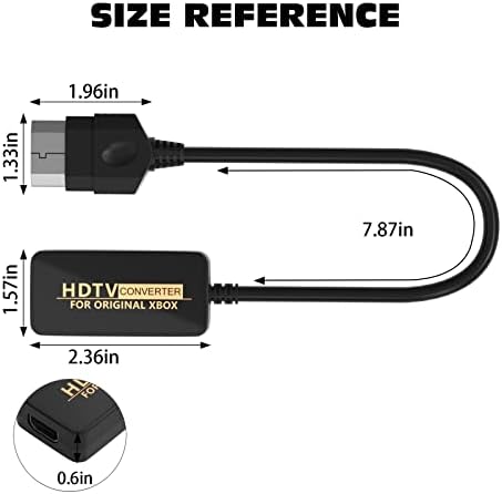 Tectra HDMI Átalakító HD Link Kábel Eredeti Xbox, Xbox, hogy a HDMI Támogatja a 1080P/720P, Kompatibilis