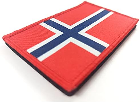 JBCD 2 Csomag Norvég Zászló Javítás norvég Zászló Taktikai Javítás Pride Flag Javítás a Ruhát, Kalapot