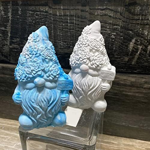 Fogun Gnome Epoxi Gyanta Penész 3D Szappan Casting Penész Gyertya Formák DIY Aromaterápiás Jármű lakberendezés